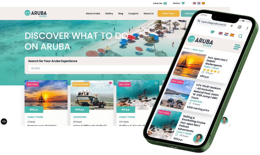 My Aruba Guide: Ontwikkeling van een razendsnelle reis website
